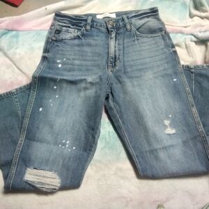 KanCan Light Blue Distressed Boyfriend Jeans